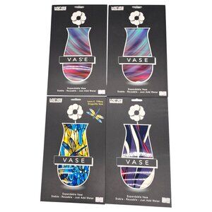 Modgy Expandable Reusable Flower Vases Lot Of 4 Louis C. Tiffany Designs NEW